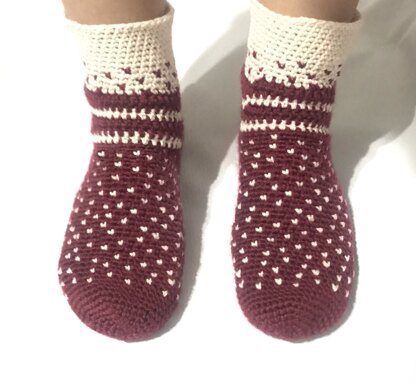 wine red socks