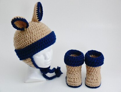 Baby Hat - Booties - Ears and Ear Flaps