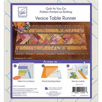 June Tailor Inc Quilt As You Go Table Runner - Venice