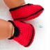 Simple Red Baby Booties, Shoes Easy Crochet Pattern