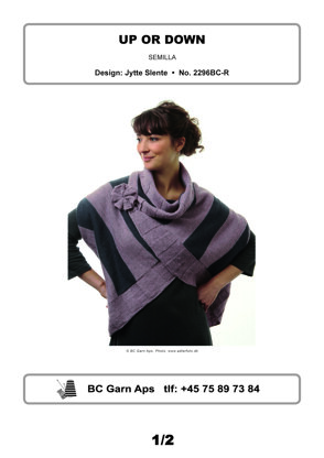 Up or Down Vest in BC Garn Semilla - 2296BC-R - Downloadable PDF