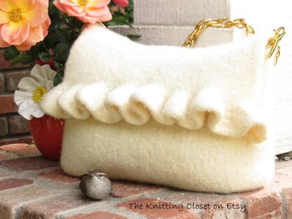 Knit and Felted Purse - Clara Purse