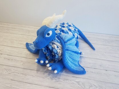 3in1 Ice Dragon Baby Blanket