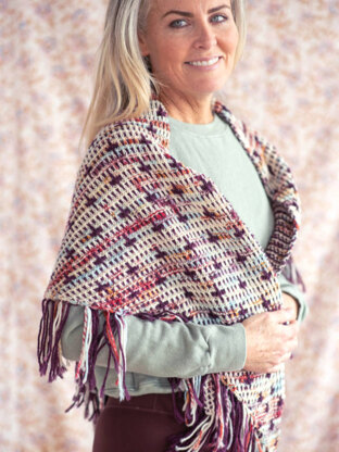 Peppercorn Shawl in Berroco Ultra Wool Handpaint & Berroco Ultra Wool - Downloadable PDF