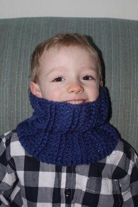 Ribbed cowl pattern