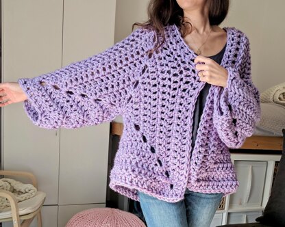 Granny hot sale hexagon cardigan