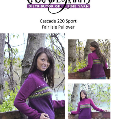 Fair Isle Pullover in Cascade 220 Sport - DK205