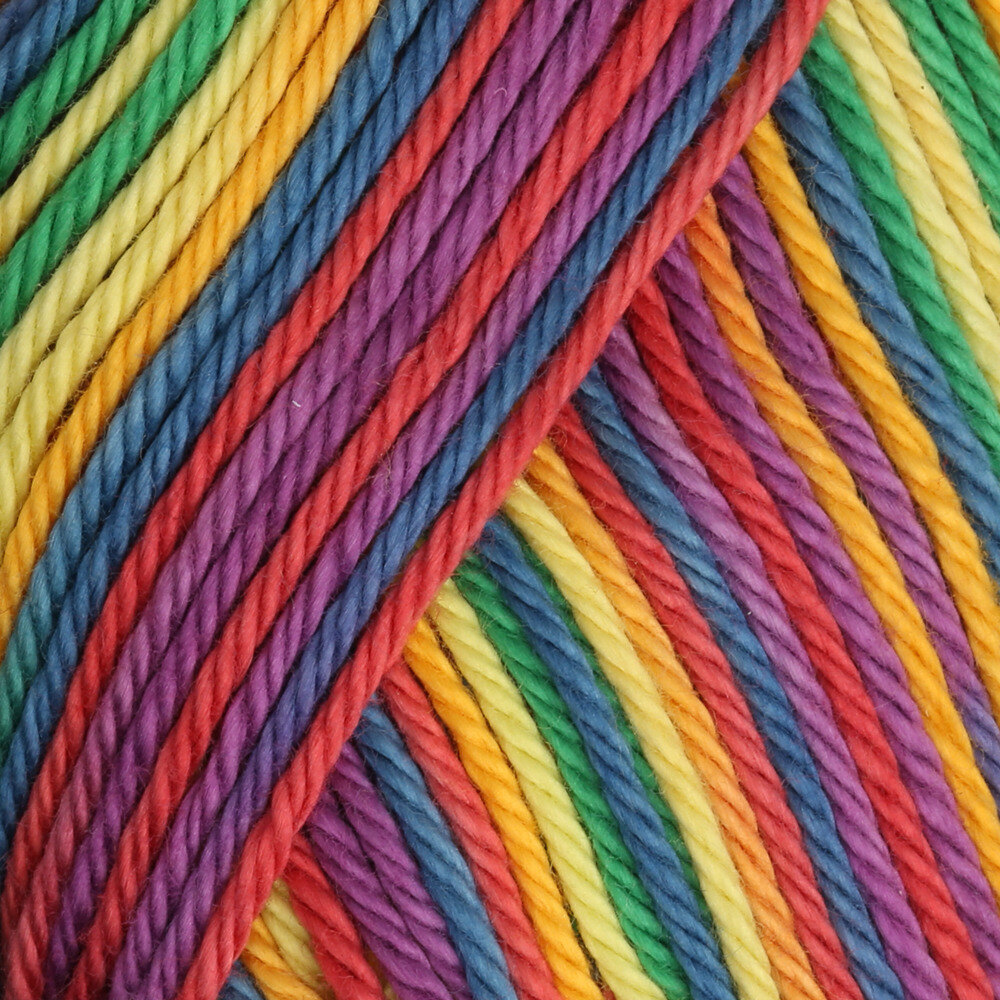 12 Pack Beginners Crochet Yarn Blue Green Pink Purple Yellow Rainbow Cotton  Croc