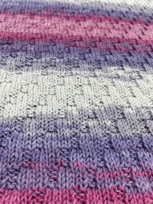 Mock Cable Baby Blanket