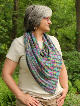 Variegated Squares Cowl