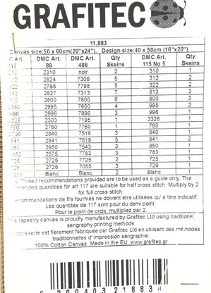 Grafitec Mythical Dragon Tapestry Kit - 40cm x 50cm