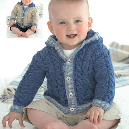 Collar and Hood Jackets in Sirdar Snuggly DK - 1813 - Downloadable PDF