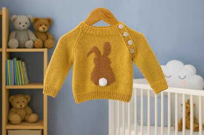P173 Rabbit Motif Jumper