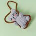 Swinging Gray Cat Car Hanging
