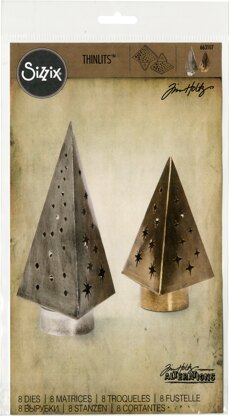 Sizzix Thinlits Dies By Tim Holtz 8/Pkg - Tree Light