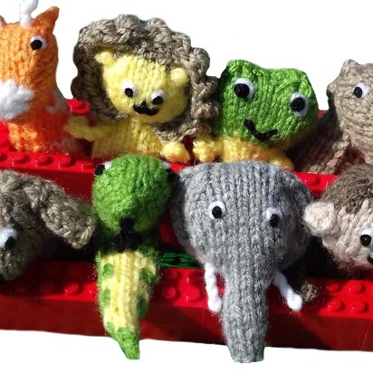 Dear Zoo style finger puppets