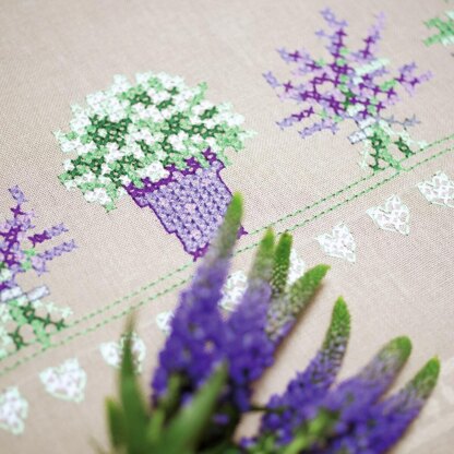 Vervaco Lavender Tablecloth Cross Stitch Kit - PN-0165238