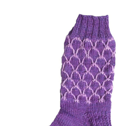 Grape Trellis Sock in Lorna's Laces Shepherd Sport