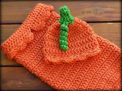 Crochet Pumpkin Hat and Cocoon Pattern