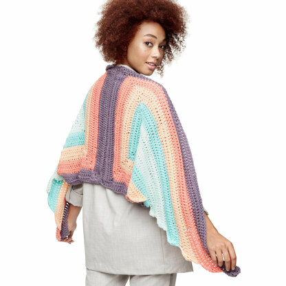 Spread Your Wings Shawl in Caron x Pantone - Downloadable PDF | LoveCrafts