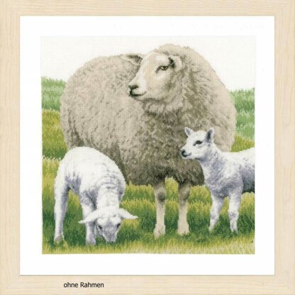 Lanarte Sheep Cross Stitch Kit (Evenweave)