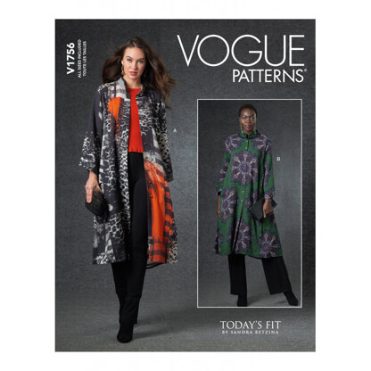 Vogue Misses' Duster V1756 - Paper Pattern, Size 14-16-18-20-22
