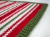 Holly Jolly Moss Stitch Crochet Blanket