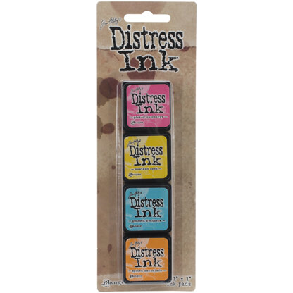 Ranger Tim Holtz Distress Mini Ink Pads 4/Pkg - Kit 1