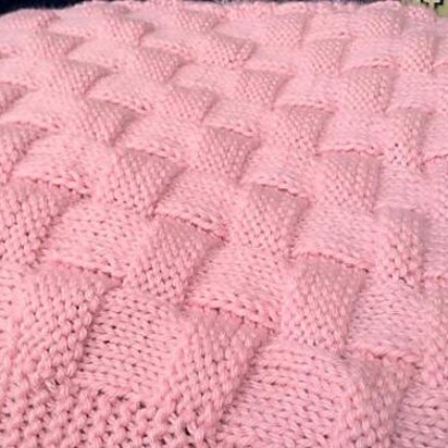 REALISTIC Basket Weave Baby Blanket