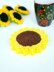 Sunflower coaster