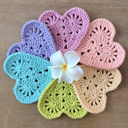 Granny Heart Coaster & Motif