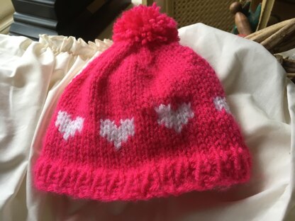 Baby’s Heart Hat