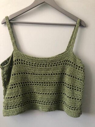 Summer Crop Top Crochet Pattern - Kickin Crochet