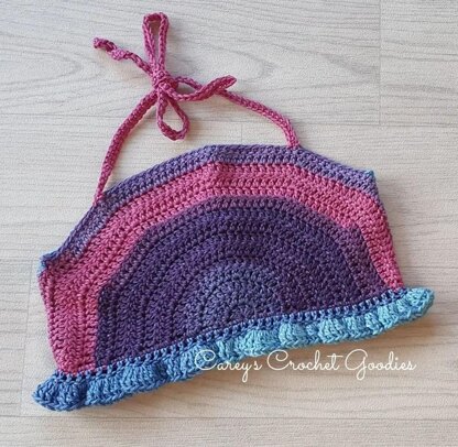 Crochet Top Pattern Crochet Crop Top Pattern Beginner Crochet Halter Top Pattern Summer Crochet Pattern Kids Crochet Top Pattern Frill Top