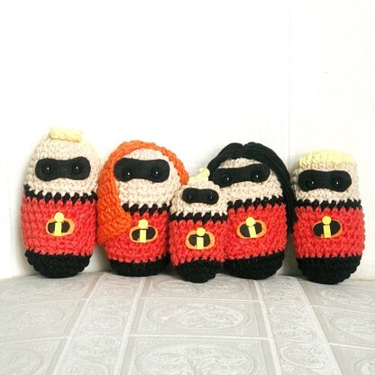 The Incredibles Amigurumi Dolls Pattern