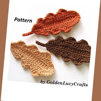 Oak Leaf Applique Crochet Pattern