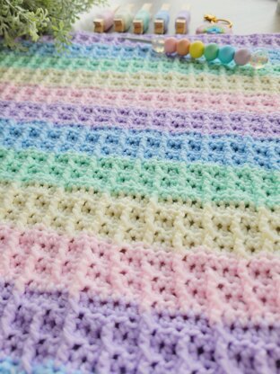 Rainbow Reflections Baby Blanket