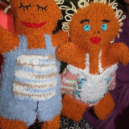 Gingerbread Childrens Bath Mitts