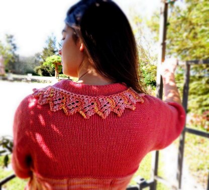 Fern Lace Cardi (a Kirigami Knitting pattern)