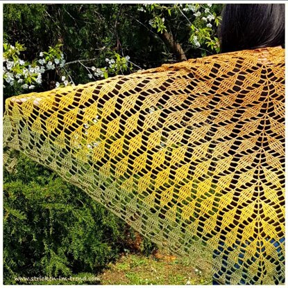 Crochet Triangle Shawl BioTronik #2