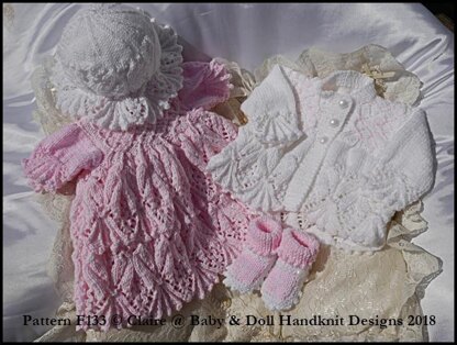 Leaves and Bobbles Dress Set 16-22” doll or preemie-3m+ baby