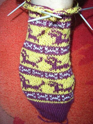 Dachshound sock pattern