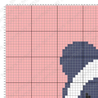 Girl's Room Pink Blanket C2C CROCHET PATTERN Panda Sleeping Cute Bear on Cloud Crib