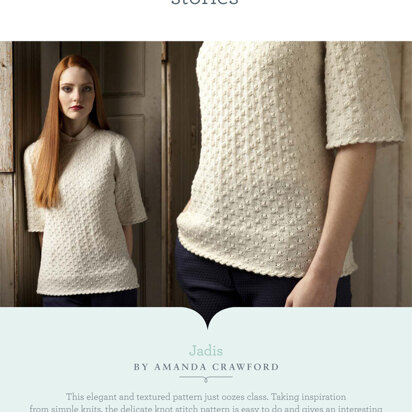 Jadis Sweater in Yarn Stories Fine Merino 4ply - Downloadable PDF