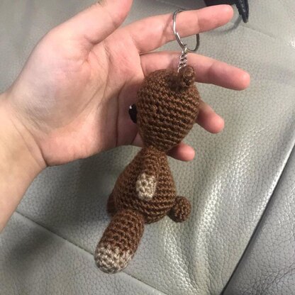 PATTERN - Mini Mr Bean Teddy Keychain