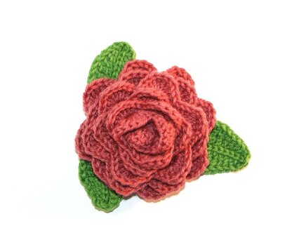 Rose and Leaves Embellishment