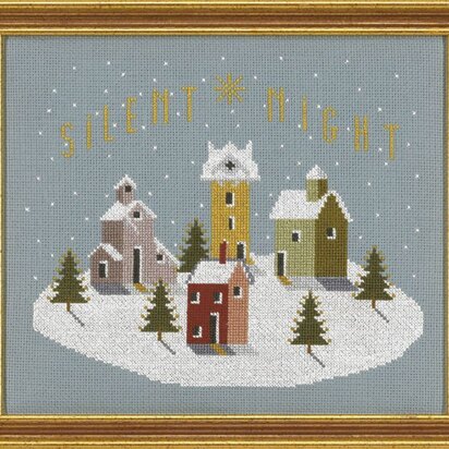 Historical Sampler Company Silent Night - Downloadable PDF