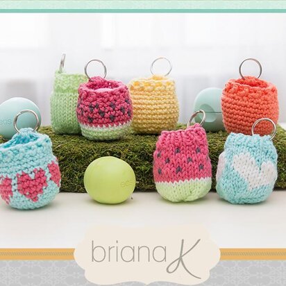 Knit EOS Lip Balm Holder / Key Chain