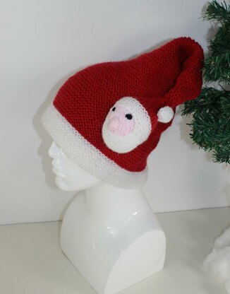 Adult Santa Head Christmas Hat