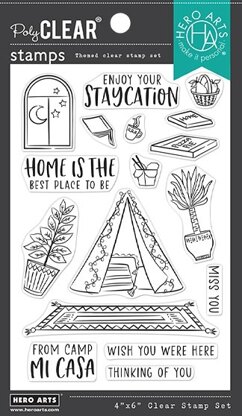 Hero Arts Clear Stamps 4"X6" - Camp Mi Casa